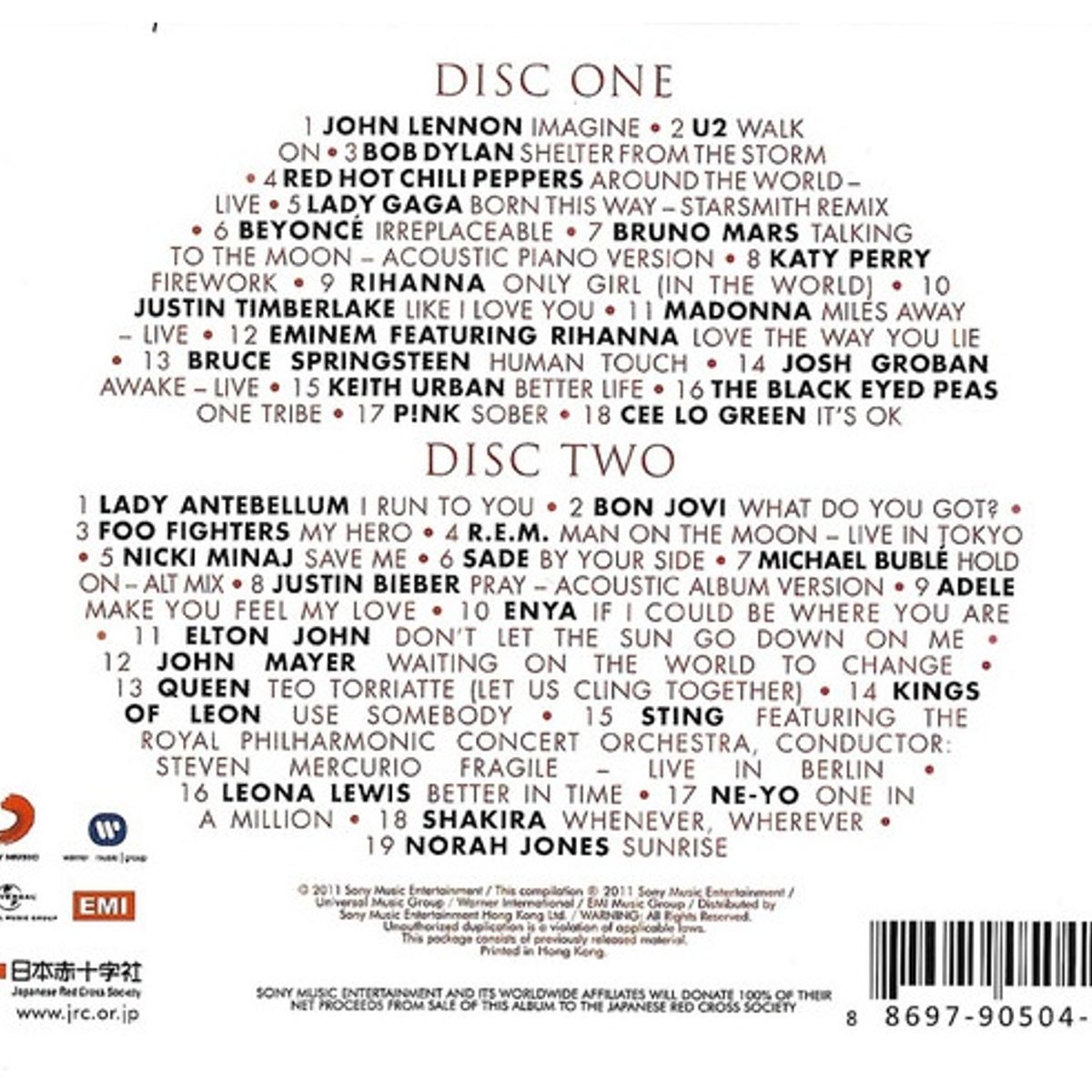 GENERICO - SONGS FOR JAPAN (2CD) - VARIOS ARTISTAS / CD