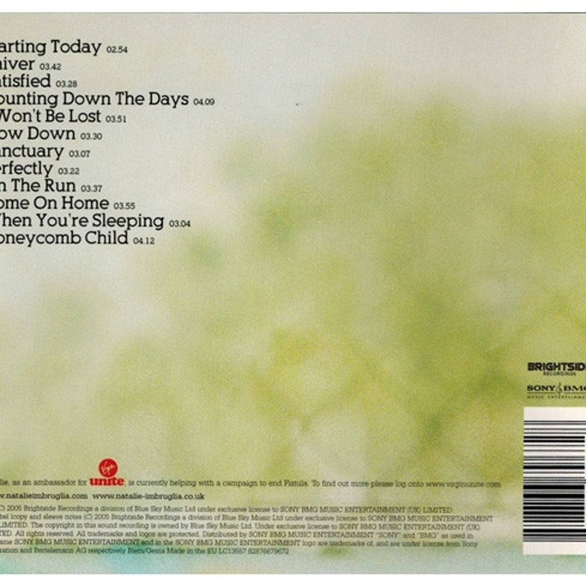 GENERICO - NATALIE IMBRUGLIA  - COUNTING DOWN THE DAYS  / CD