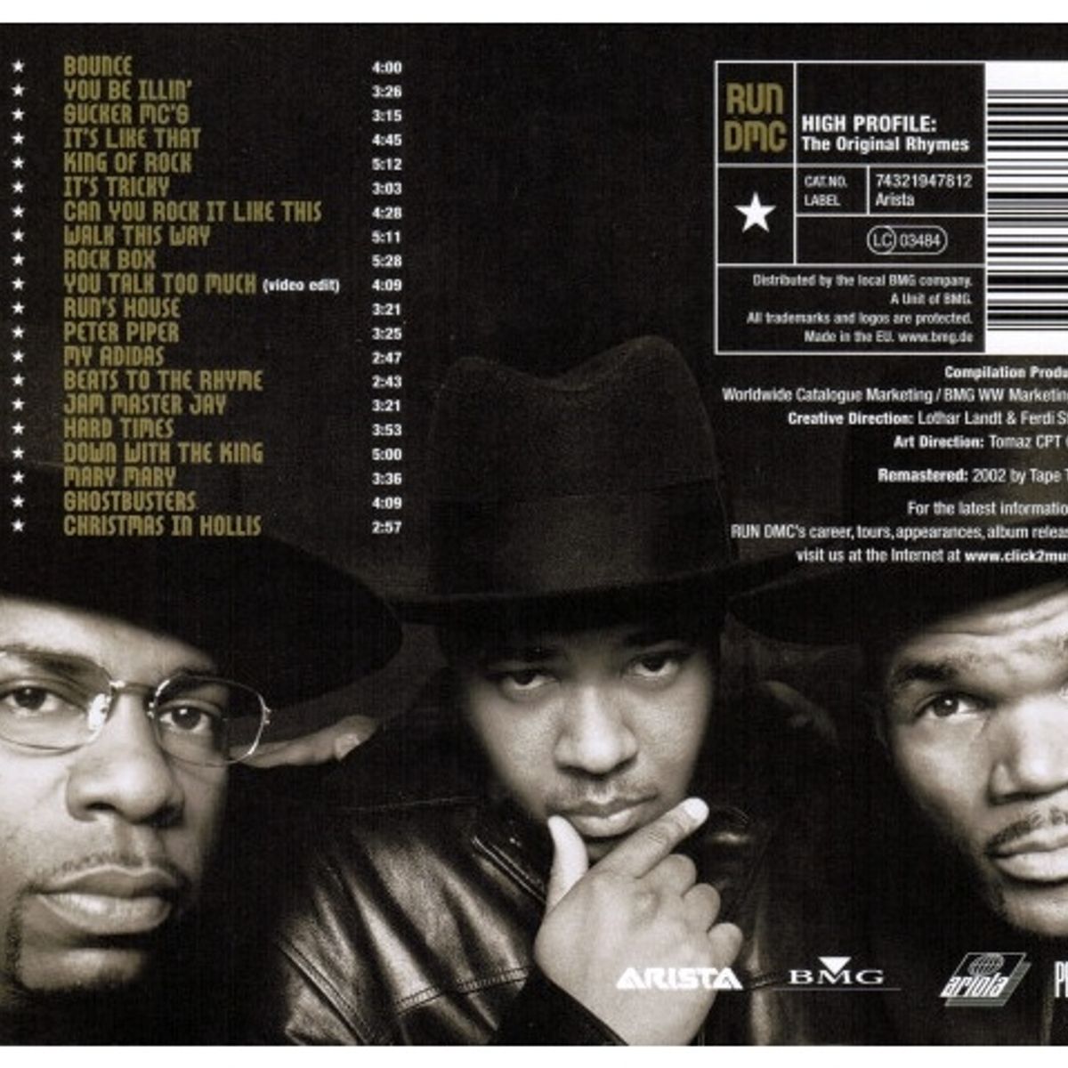 GENERICO - RUN DMC - HIGH PROFILE: THE ORIGINAL RHYMES / CD