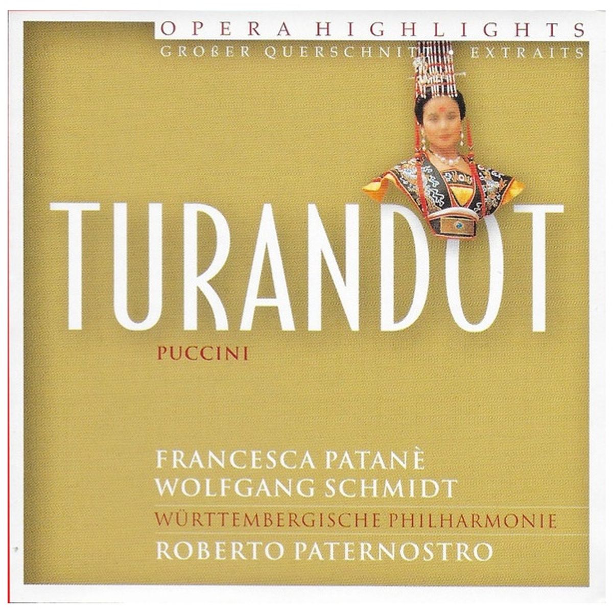 GENERICO - TURANDOT - OPERA HIGHLIGHTS - GIACOMO PUCCINI / CD