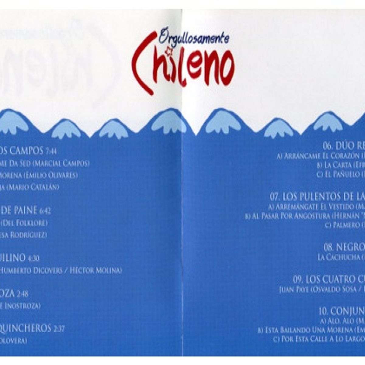 GENERICO - ORGULLOSAMENTE CHILENO VOL 1 - VARIOS ARTISTAS / CD
