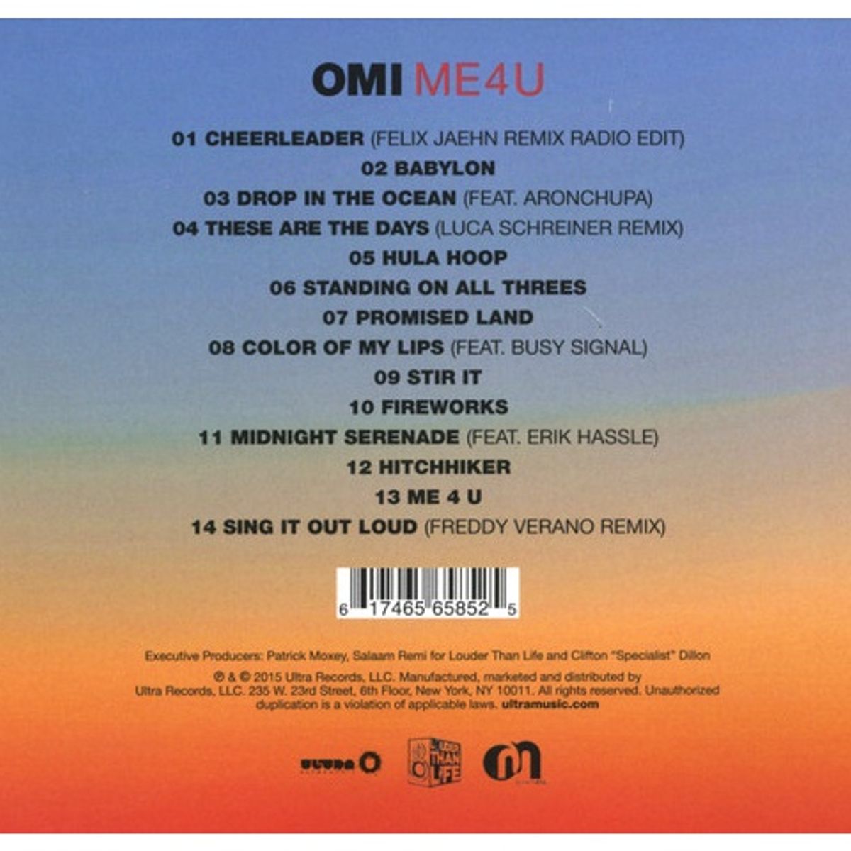 GENERICO - OMI - ME 4 U / CD