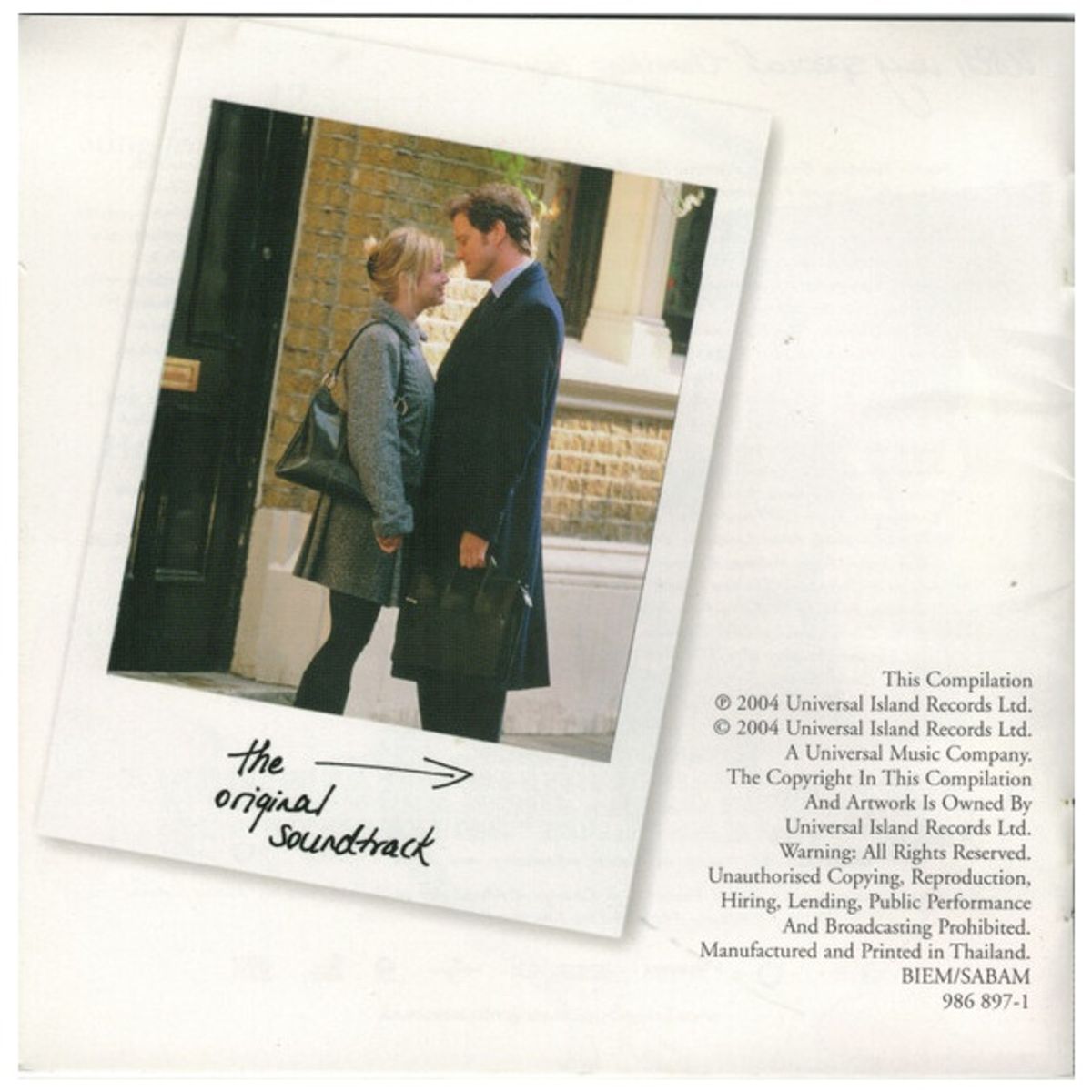 GENERICO - BRIDGET JONES: THE EDGE OF REASON   - SOUNDTRACK / CD