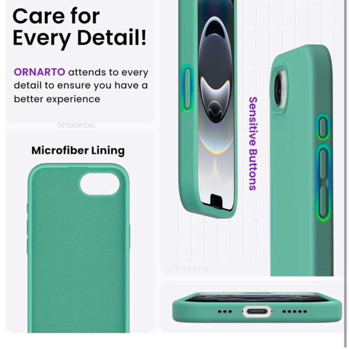 GENERICO - Carcasa Silicona Color Para iPhone 16e