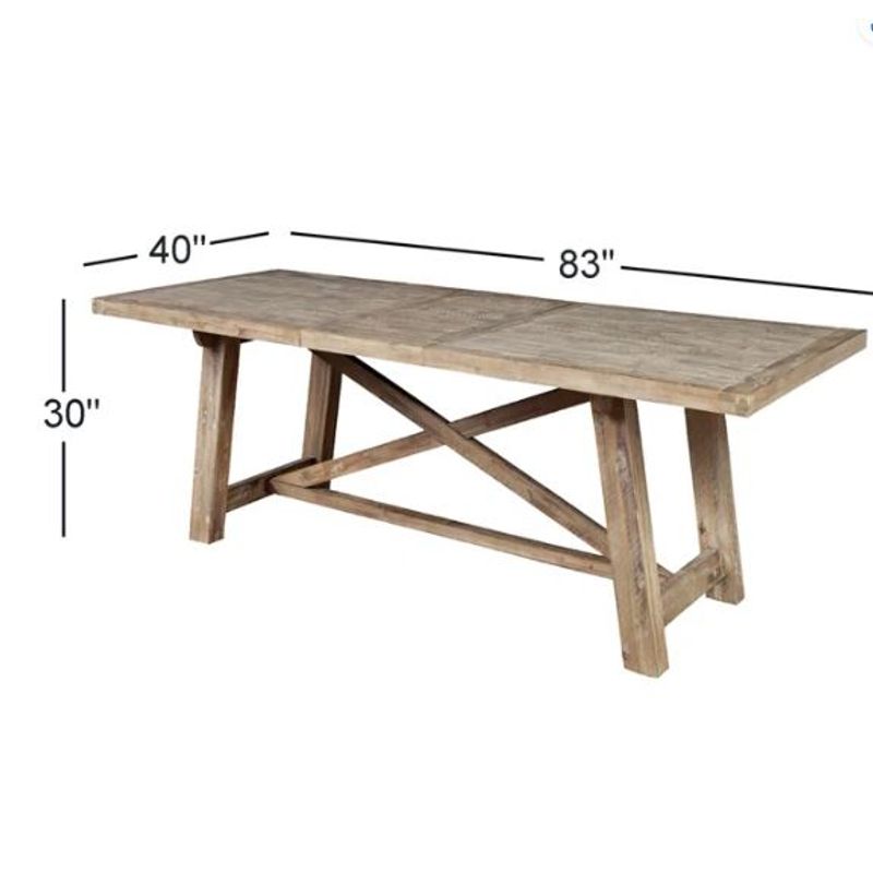 GENERICO - Mesa de Comedor Extensible Bianca solo cubierta