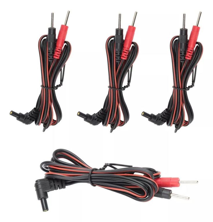 KUANGYE 2 Pares Cables De Electrodos Tens (4 Cables)