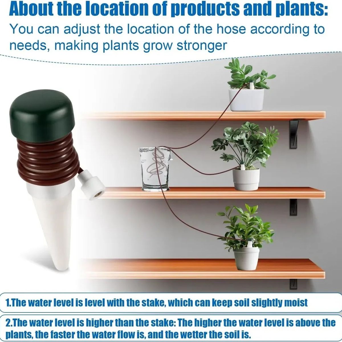 KUANGYE - Pack 4 Regadores Automáticos Riego Goteo Plantas Macetero