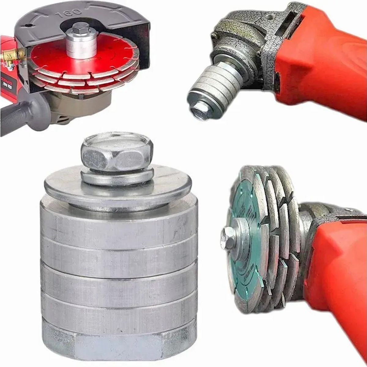 KUANGYE - M14 Adaptador De Amoladora Angular A Máquina De Ranurado