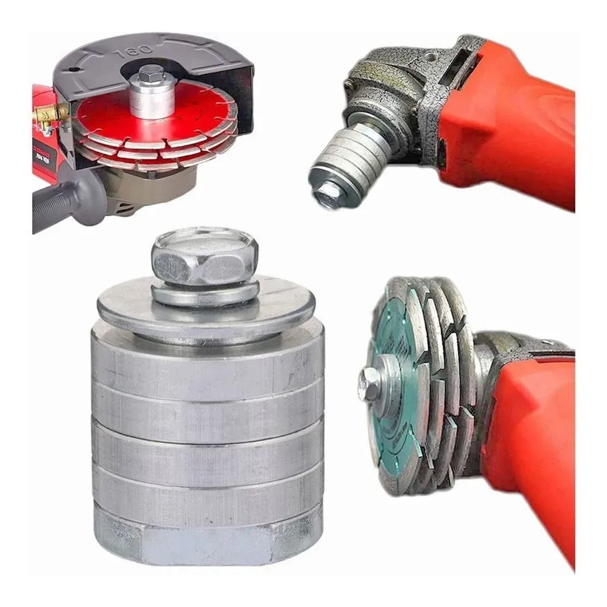 KUANGYE - M14 Adaptador De Amoladora Angular A Máquina De Ranurado