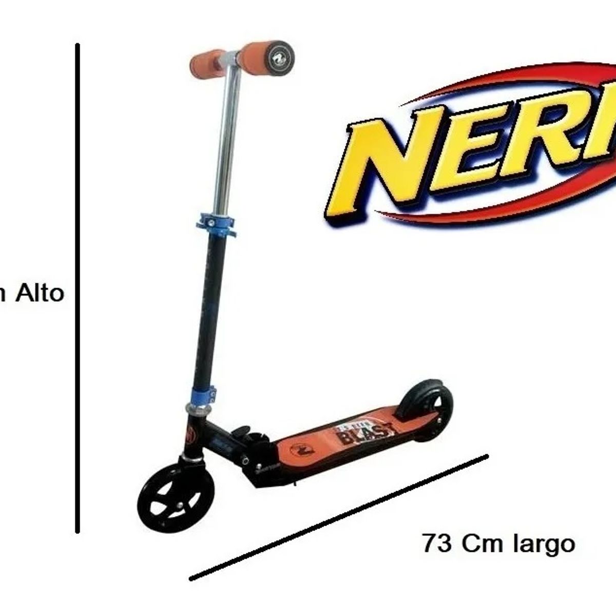 NERF - Scooter Nerf Hasbro Ruedas 145mm Aluminio 75kg Max Bestoys