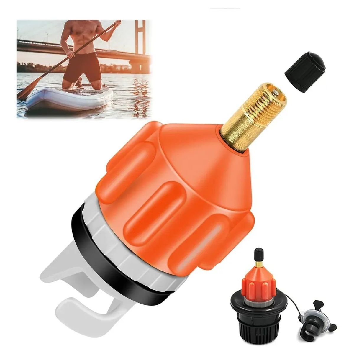 KUANGYE - Adaptador Valvula De Inflado Bote Kayak Sup Canoa
