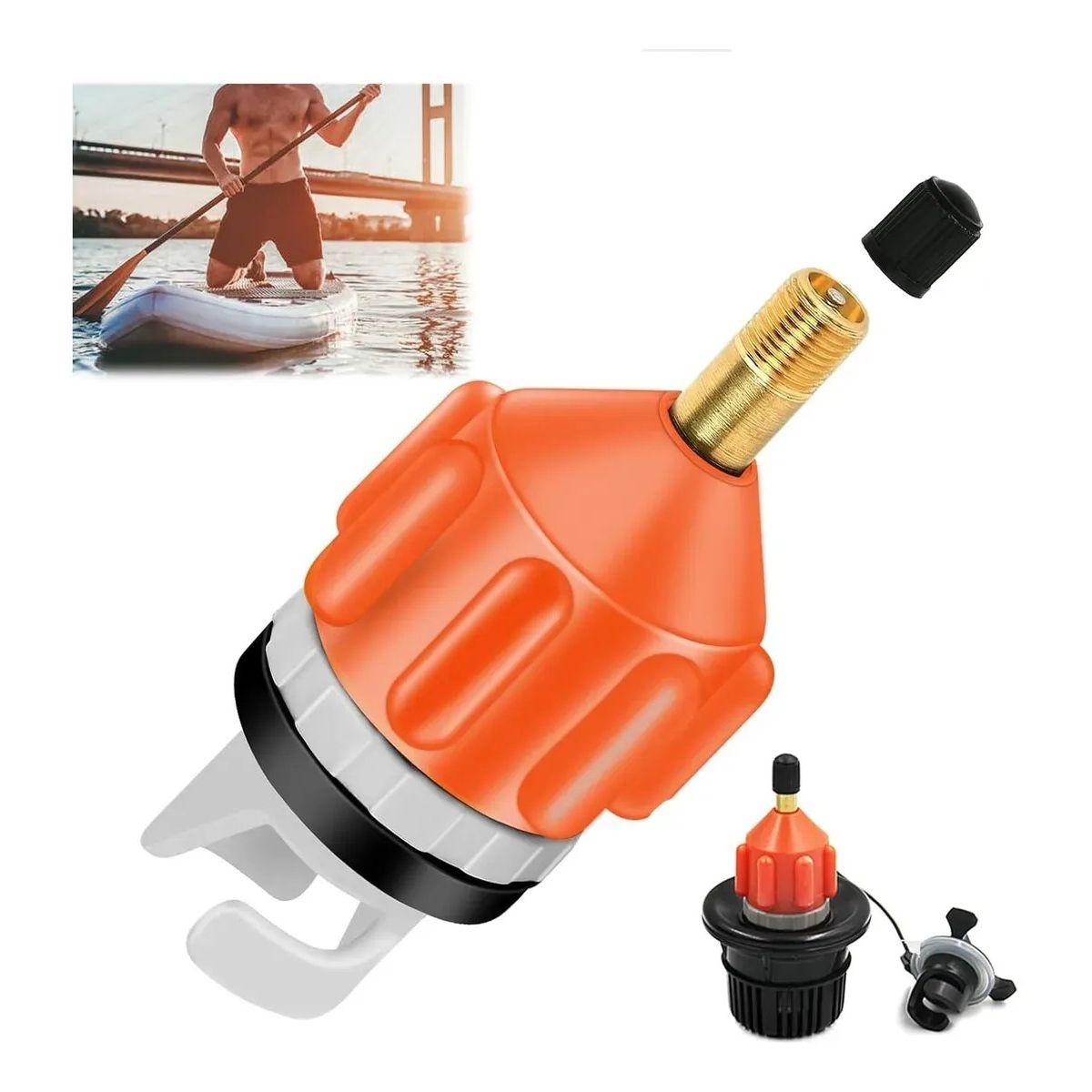 KUANGYE - Adaptador Valvula De Inflado Bote Kayak Sup Canoa