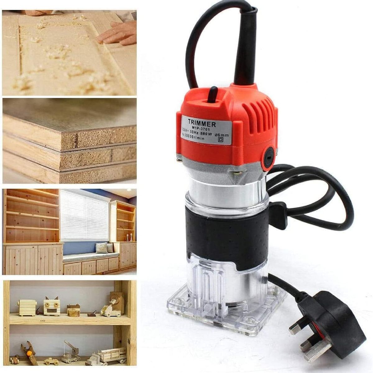 GENERICO - Herramienta De Enrutador Compacto De Madera De 33000 Rpm De 635mm