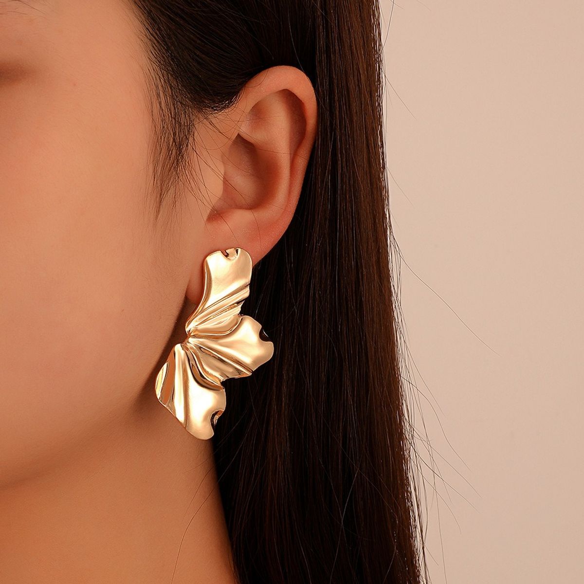 KUANGYE - Aros De Flor Oro Zarcillos Aretes De Acero Inox Mujer-regalo