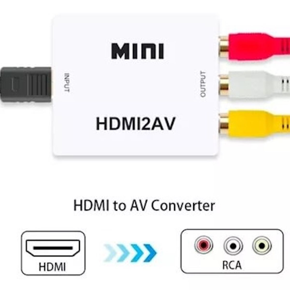 MALIK - Convertidor HDMI a RCA Convierte HDMI a Video Compuesto