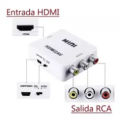 MALIK - Adaptador HDMI a 3 RCA: Compatible con Xbox y PlayStation