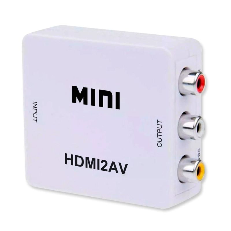 MALIK - Convertidor HDMI a AV Convierte a Resolución 480p1080p