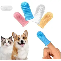 KUANGYE - Paquete De 4 Cepillo Dientes Para Perro Gato Mascota Dental