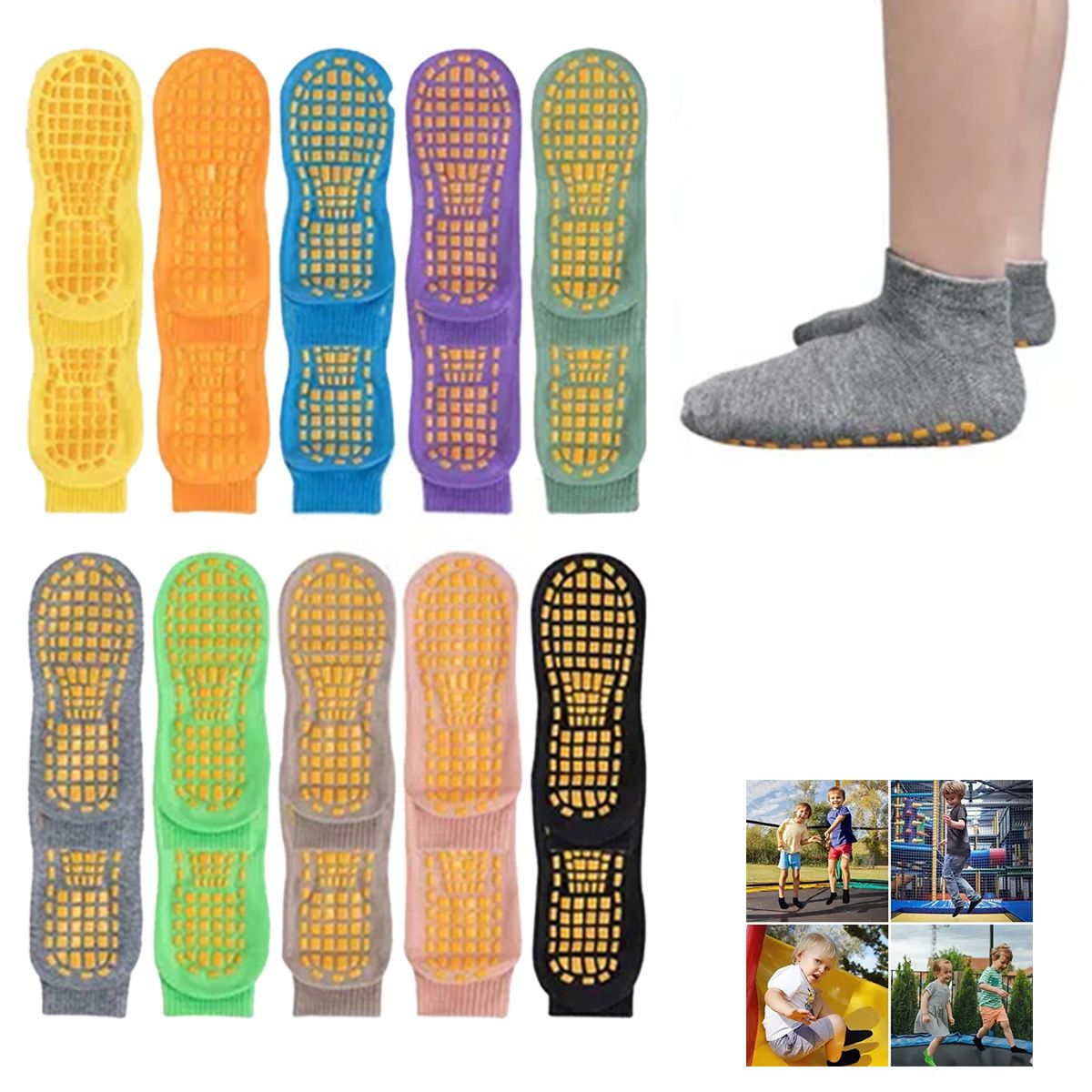 ATURE - Calcetines De Paseo Antideslizantes 10 Pares XS/S/M/L