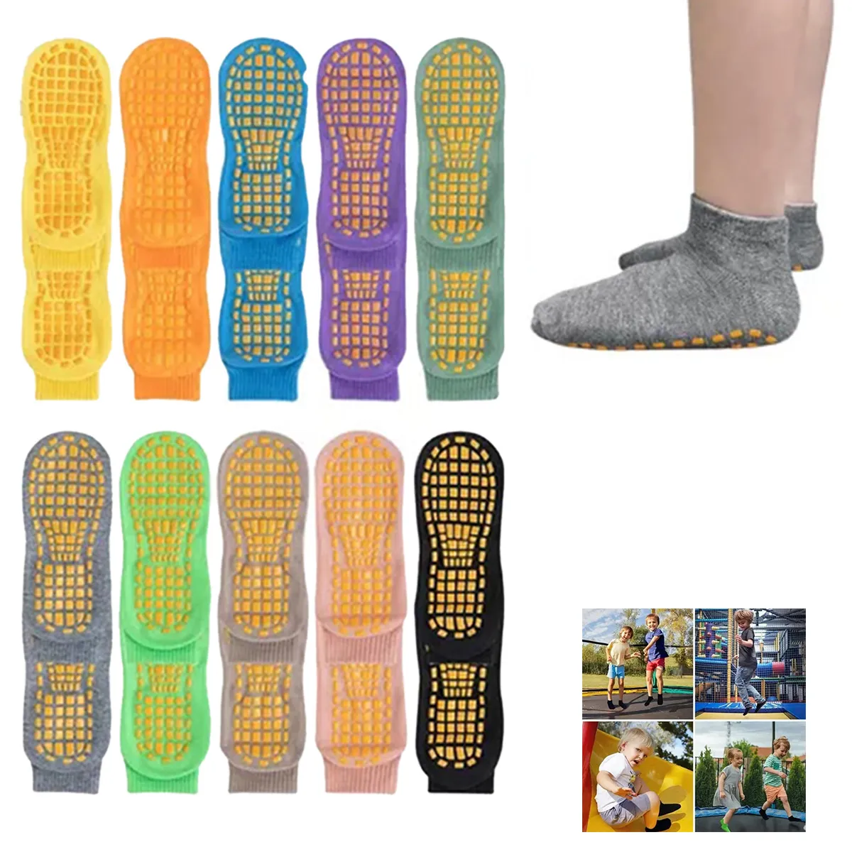 ATURE - Calcetines De Paseo Antideslizantes 10 Pares XS/S/M/L