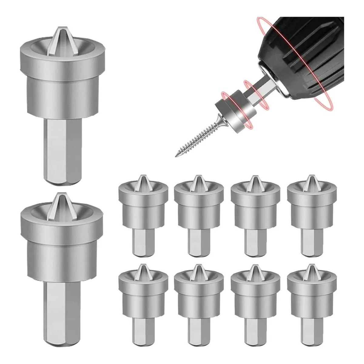 KUANGYE - Punta Phillips Ph2 Yeso Carton Vulcanita 14x25mm 10-und