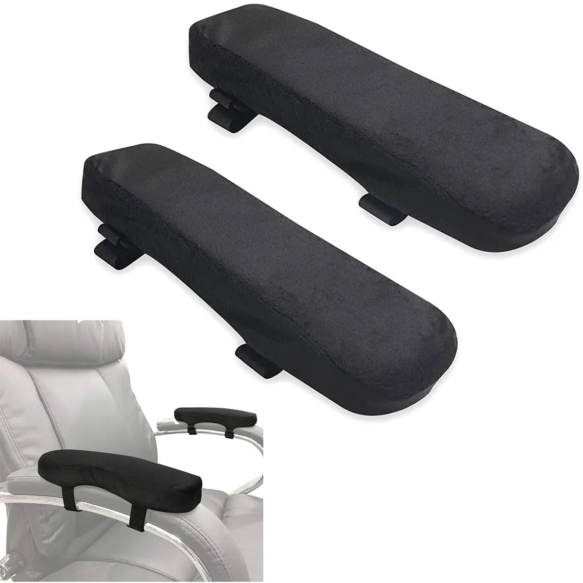 KUANGYE - Cojín Para Apoya Brazo De Silla Ruedas Comodo Suave Negro