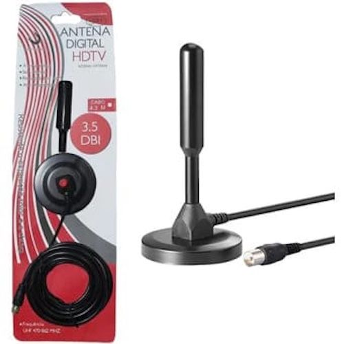 MALIK Antena TV Digital - Cable Coaxial 5m de Cobre Puro