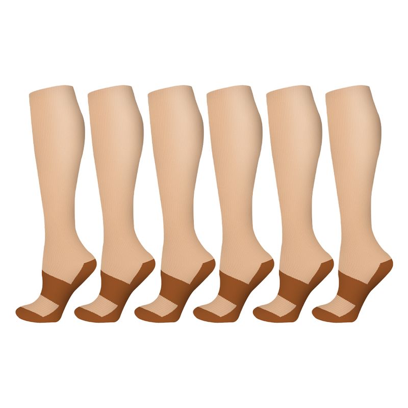 ATURE - Calcetines De Compresión Juego De 6 Calcetines Deportivos