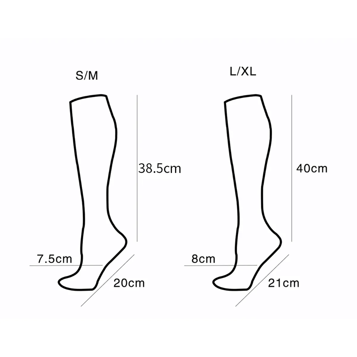 ATURE - Calcetines De Compresión Juego De 6 Calcetines Deportivos