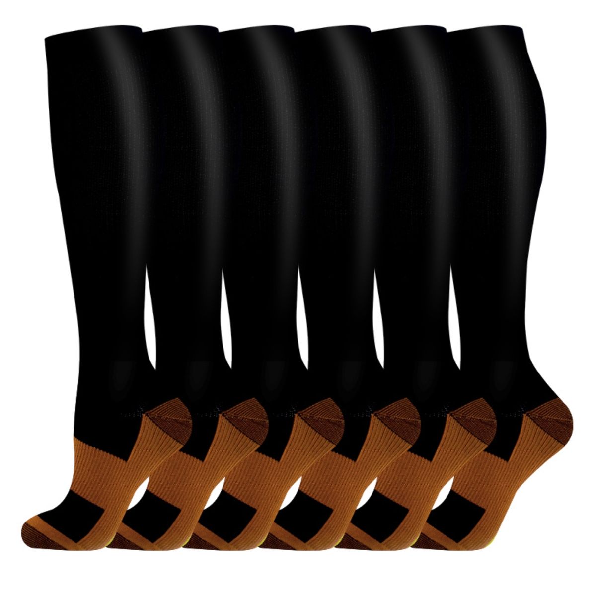 ATURE - Calcetines De Compresión Juego De 6 Calcetines Deportivos