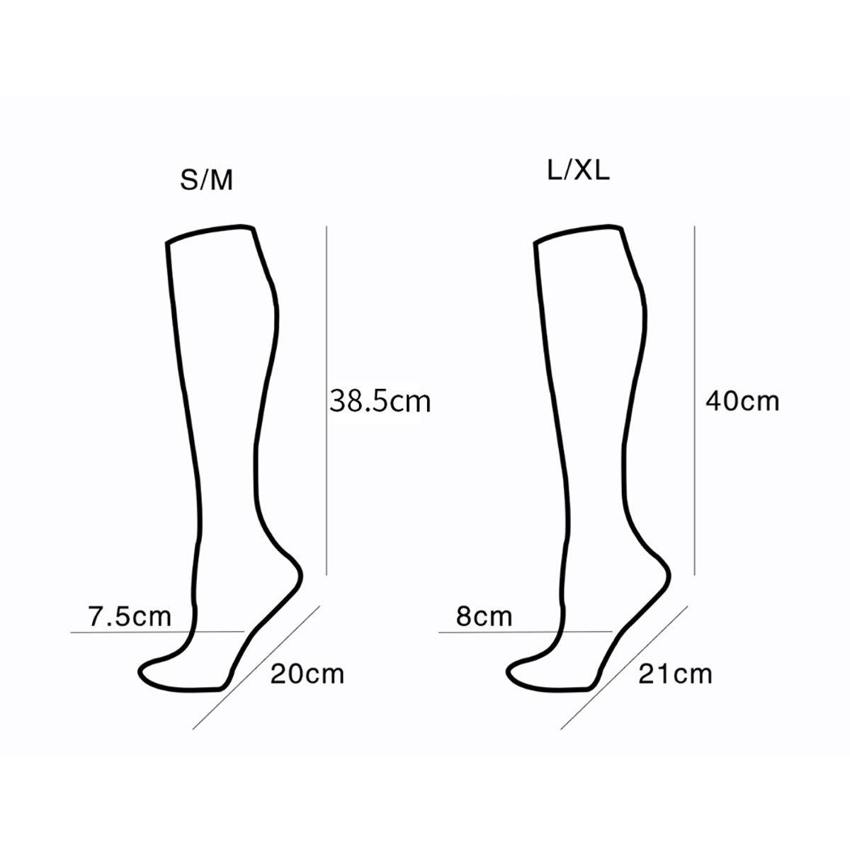 ATURE - Calcetines De Compresión Juego De 6 Calcetines Deportivos