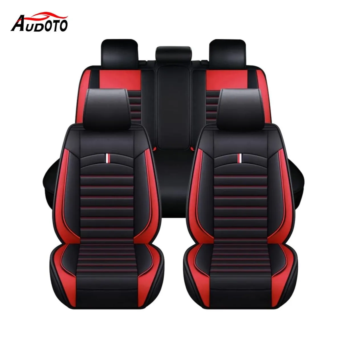 AUDOTO - Fundas De Asiento De Auto De Cuero De Calidad Universal Kit