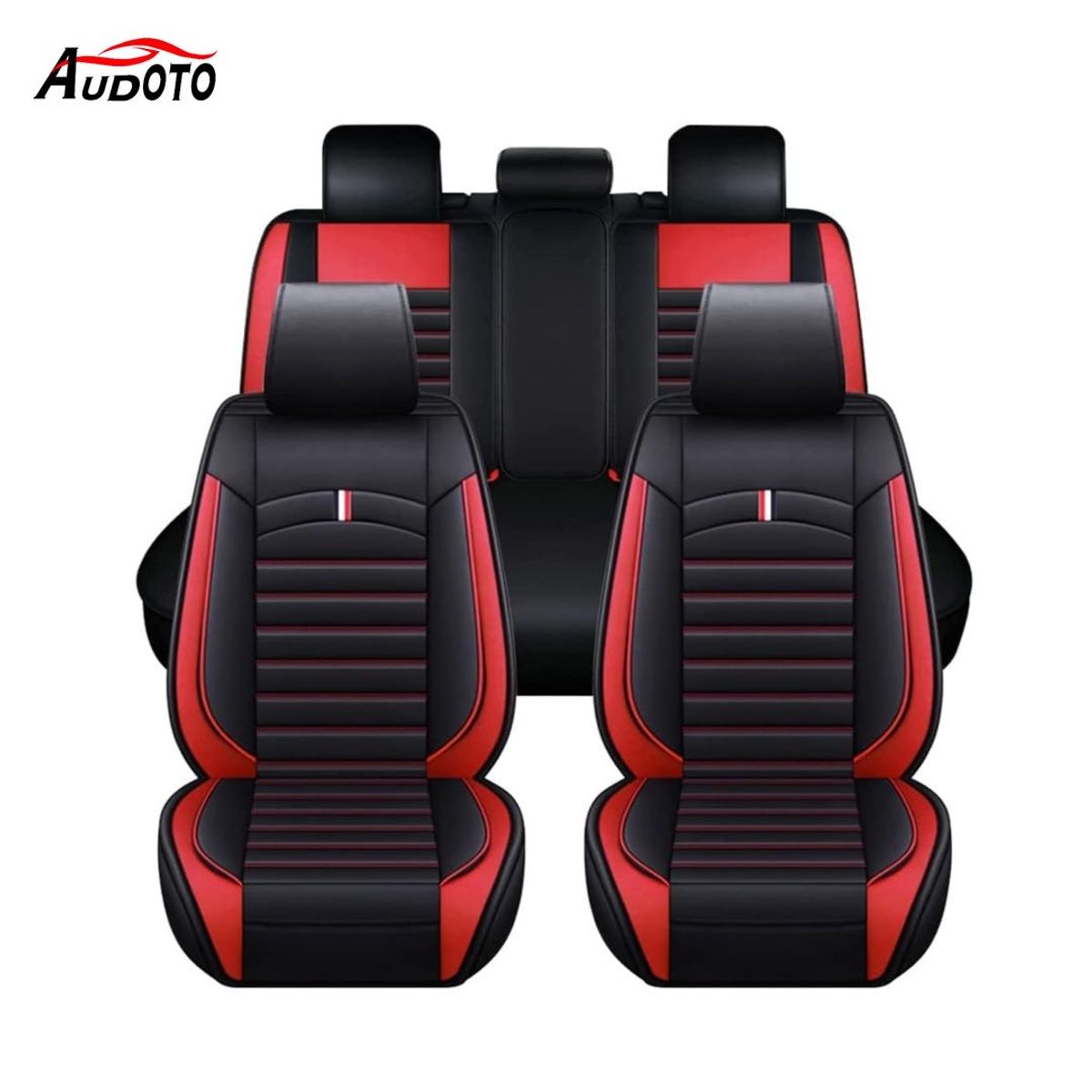AUDOTO - Fundas De Asiento De Auto De Cuero De Calidad Universal Kit