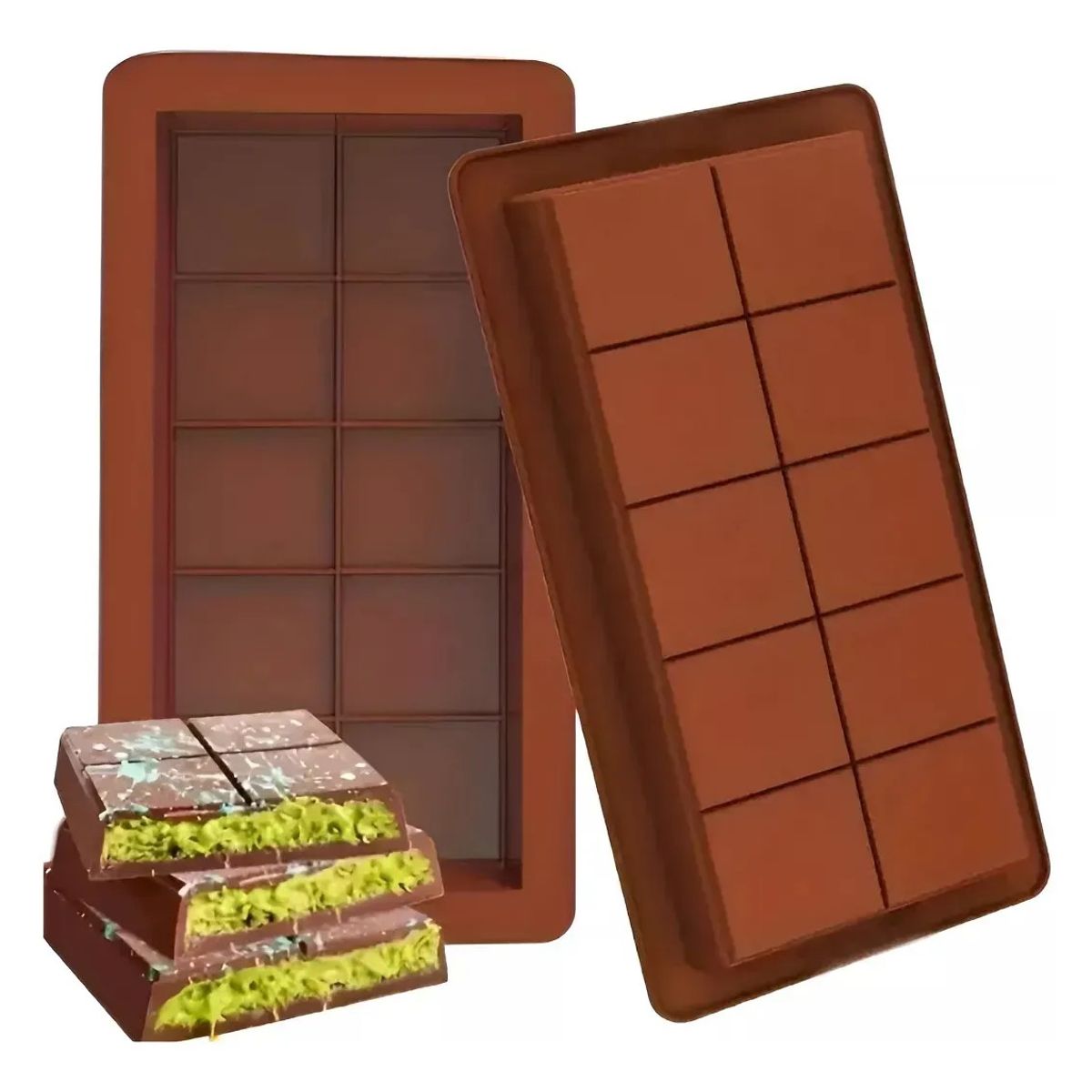 KUANGYE - Molde Chocolate Dubai  Molde Barra De Chocolate De Silicón