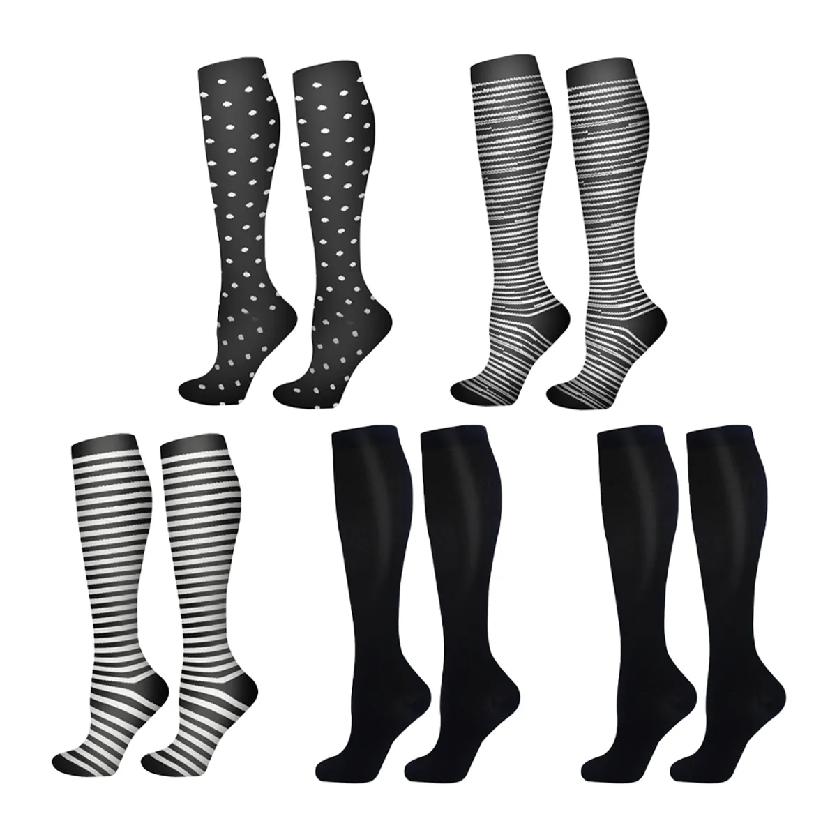 ATURE - Calcetines Largos Para Exterior De Hombre Y Mujer 5 Pares