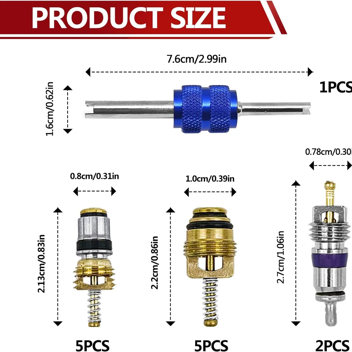 KUANGYE - Núcleo De Válvula De Aire Acondicionado Para Coche