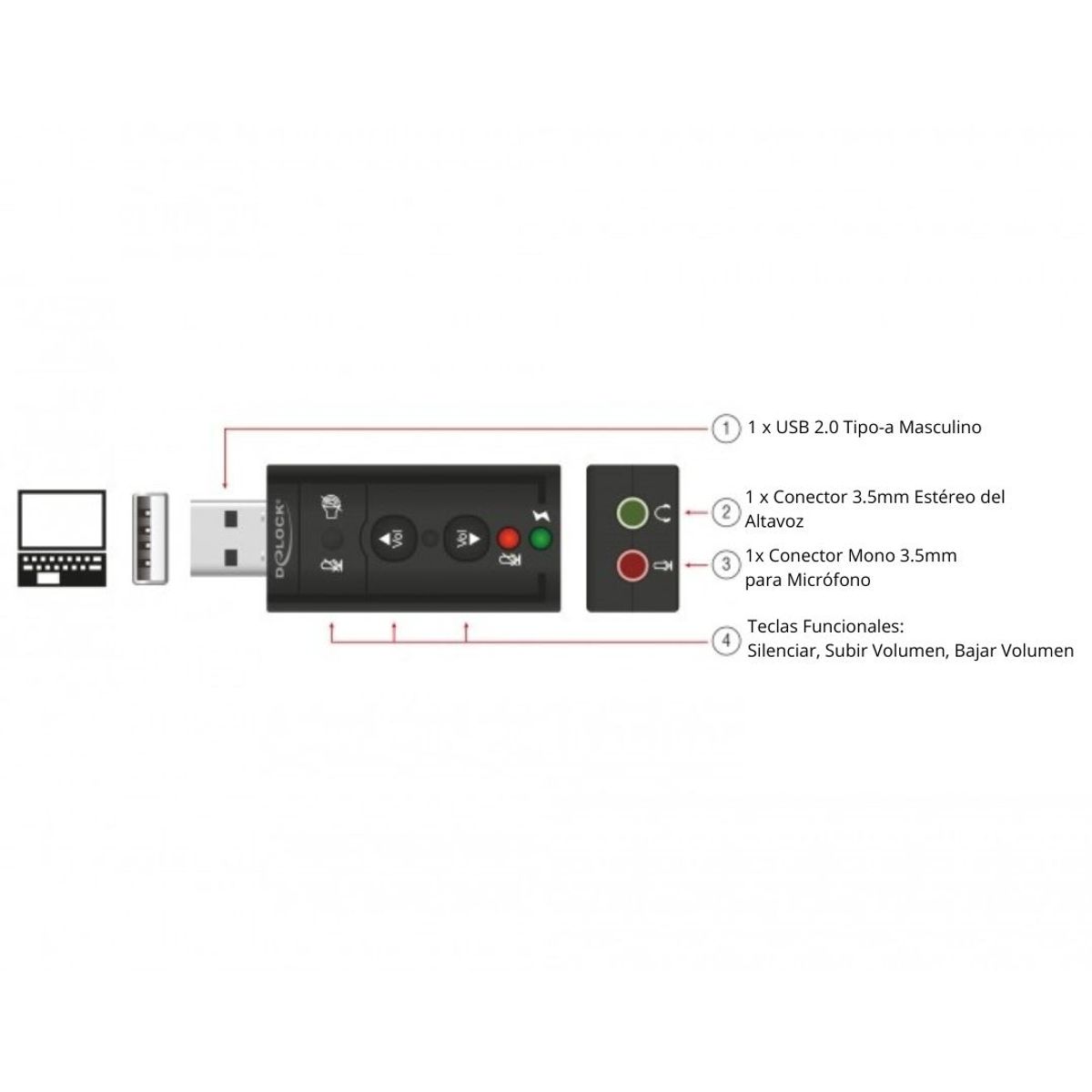 Audio 7.1 Canales: La Tarjeta USB que Necesitas, marca MALIK - Foto Principal