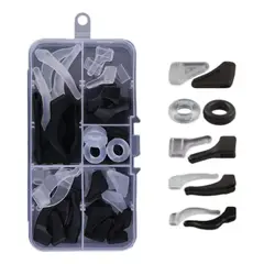 KUANGYE - Set De Ganchos Anticaída Para Lentes Y Gafas Blanco Y Negro