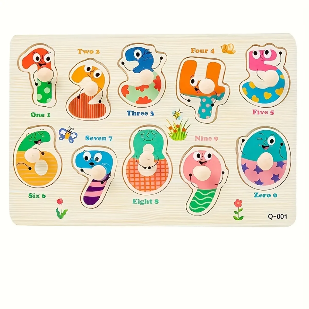 VATYERTY - 1 rompecabezas de madera para niños pequeños Multi