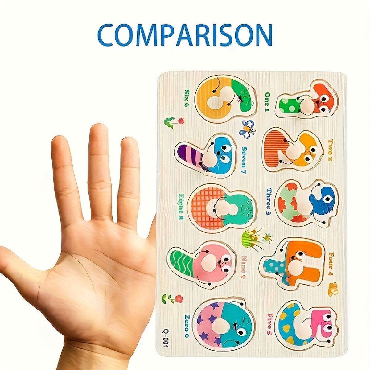 VATYERTY - 1 rompecabezas de madera para niños pequeños Multi