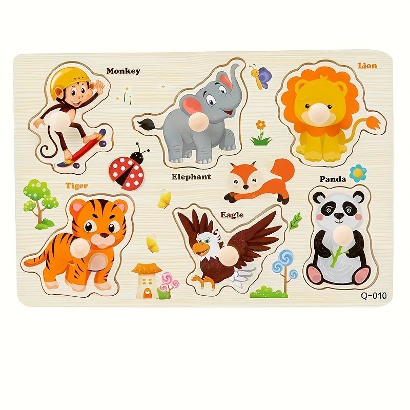 VATYERTY - 1 rompecabezas de madera para niños pequeños Multi