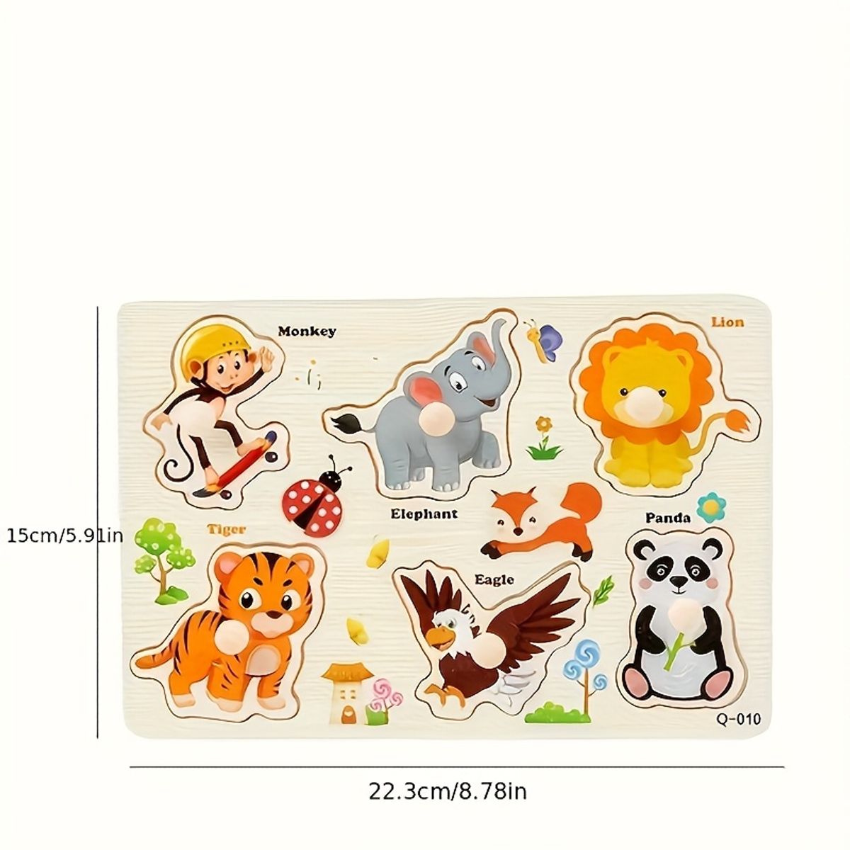 VATYERTY - 1 rompecabezas de madera para niños pequeños Multi