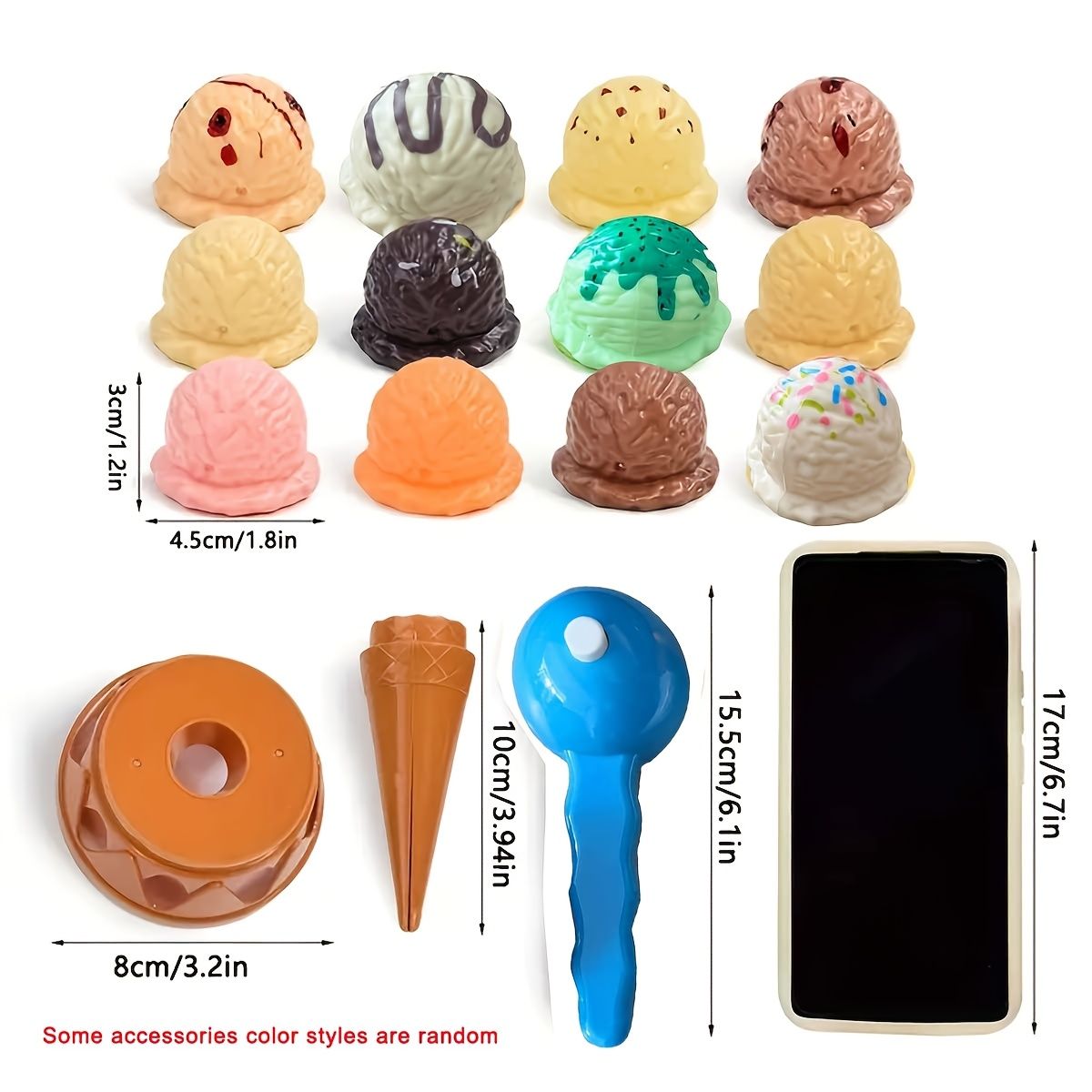 VATYERTY - Juego de helados cono de helado