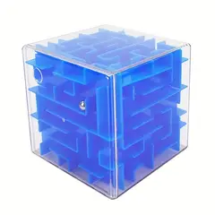 VATYERTY - Juguetes de perlas de cubo de laberinto 3D Azul