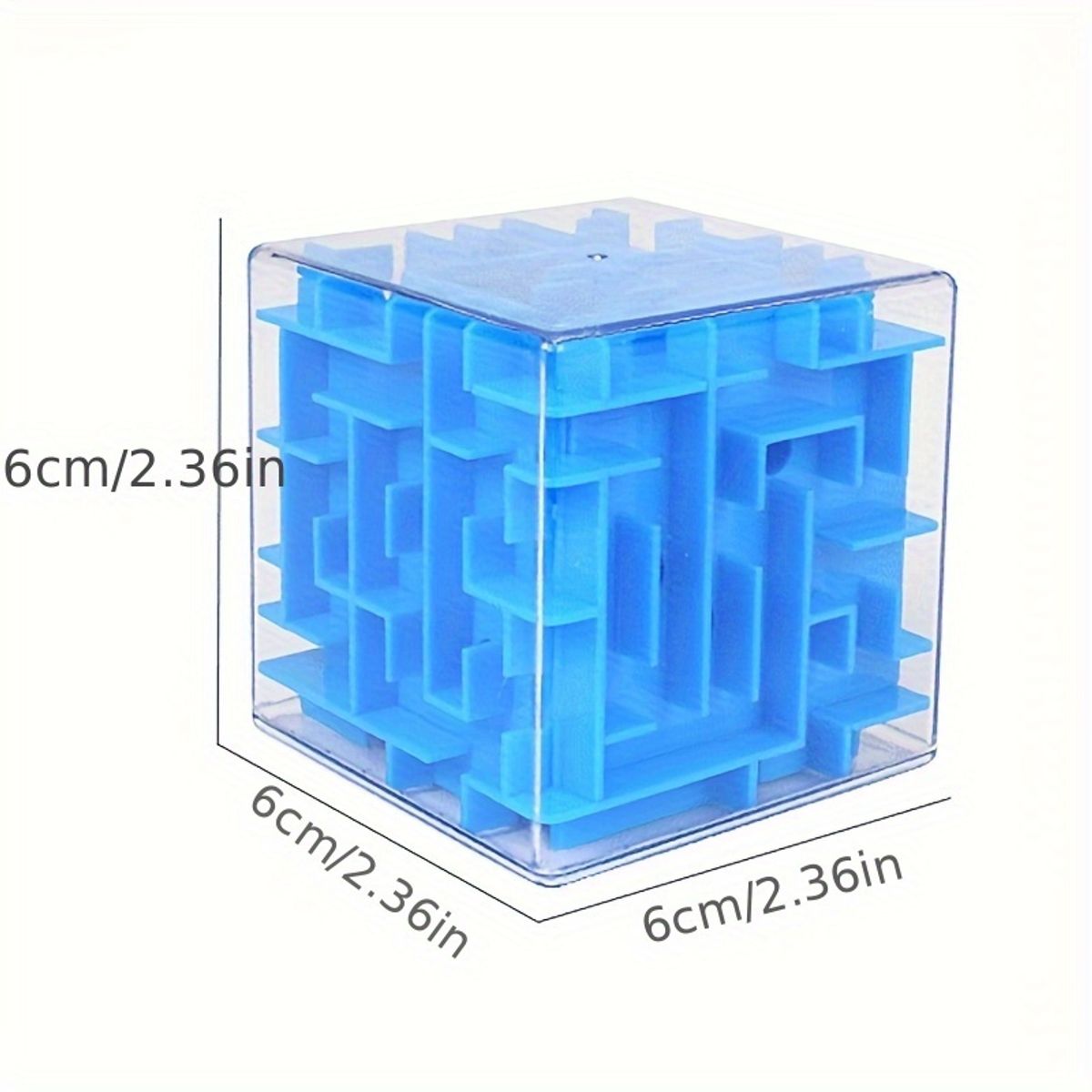 VATYERTY - Juguetes de perlas de cubo de laberinto 3D Azul