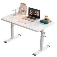 Escritorio 120cm Altura Ajustable Manual Ergonómico Trabajo
