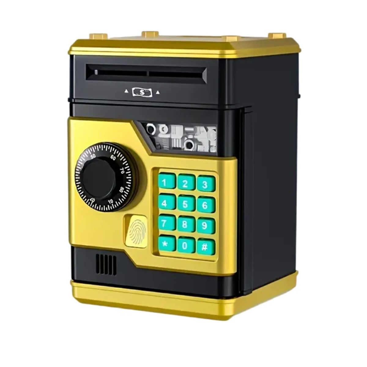 VATYERTY - Juguete electrónico duradero con huella dactilar y contraseña Dorado