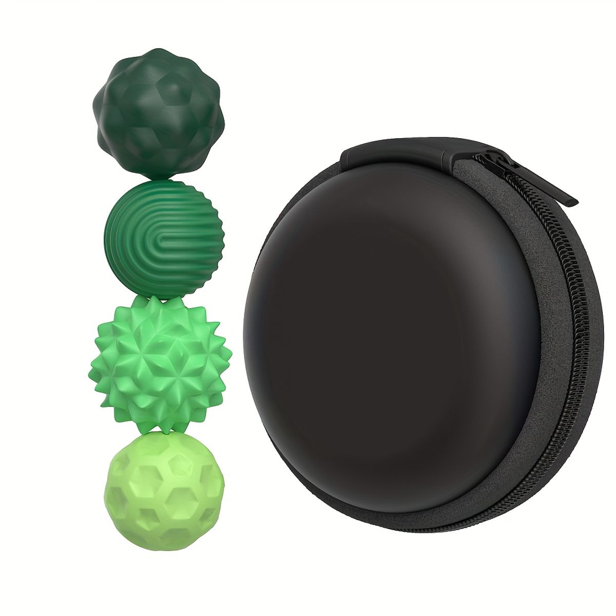 VATYERTY - 4 bolas magnéticas de silicona con agarre duradero Verde