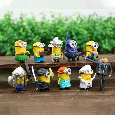 Imagen 2 del producto Set de 10 figuras de PVC de los MINIONS
