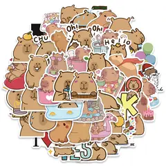 VATYERTY - 50 pegatinas impermeables de dibujos animados de carpincho